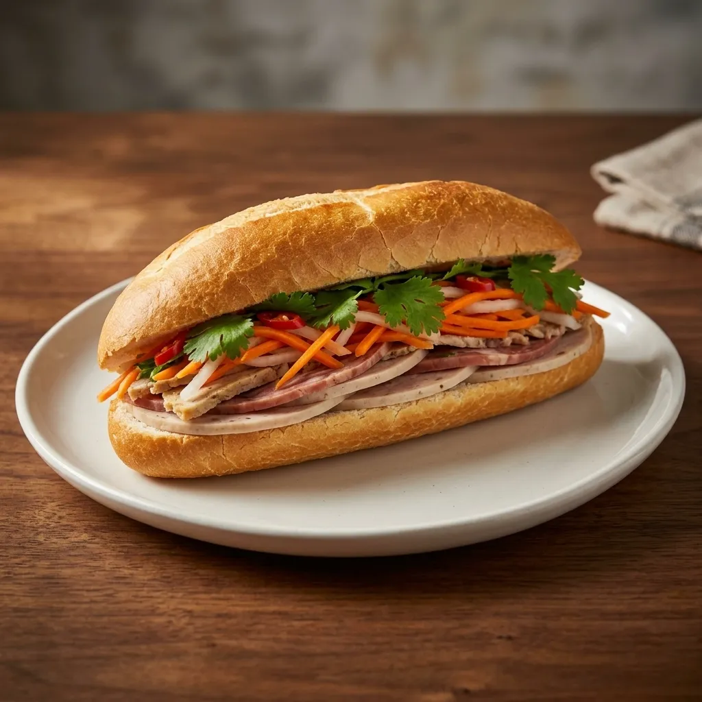 Combo meat banh mi Vietnamese sandwich at Grandma&rsquo;s Kitchen on Dewdney Avenue East, Regina