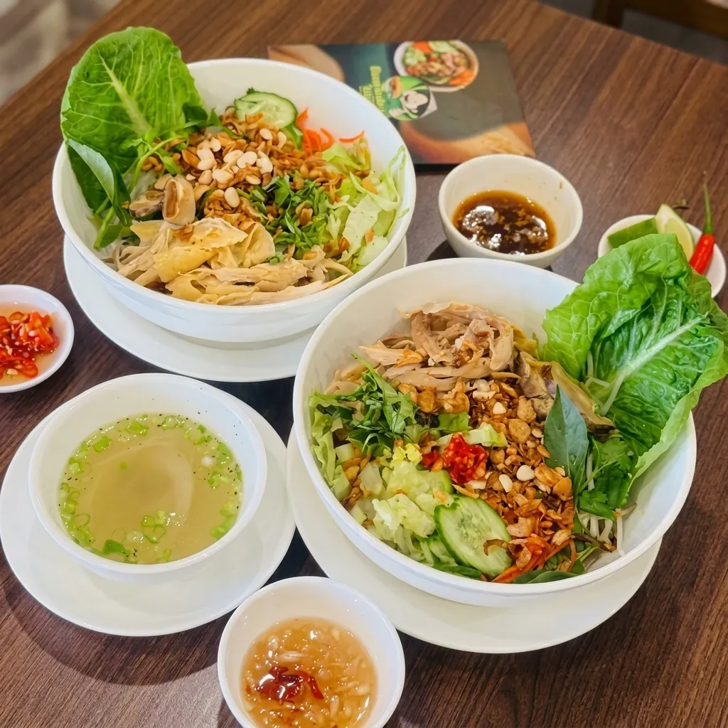 Vietnamese chicken vermicelli bowl at Grandma's Kitchen, Regina