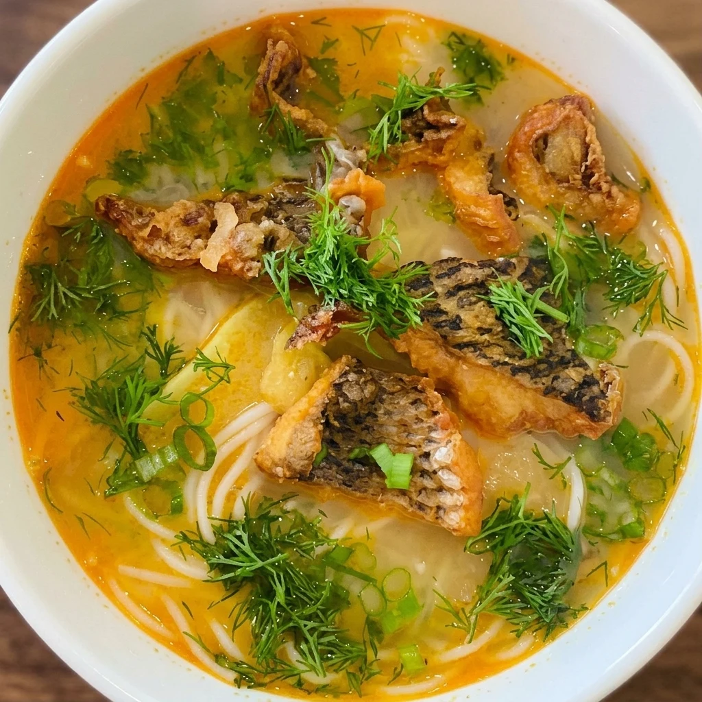Special Vietnamese fish noodle soup at Grandma's Kitchen, Regina